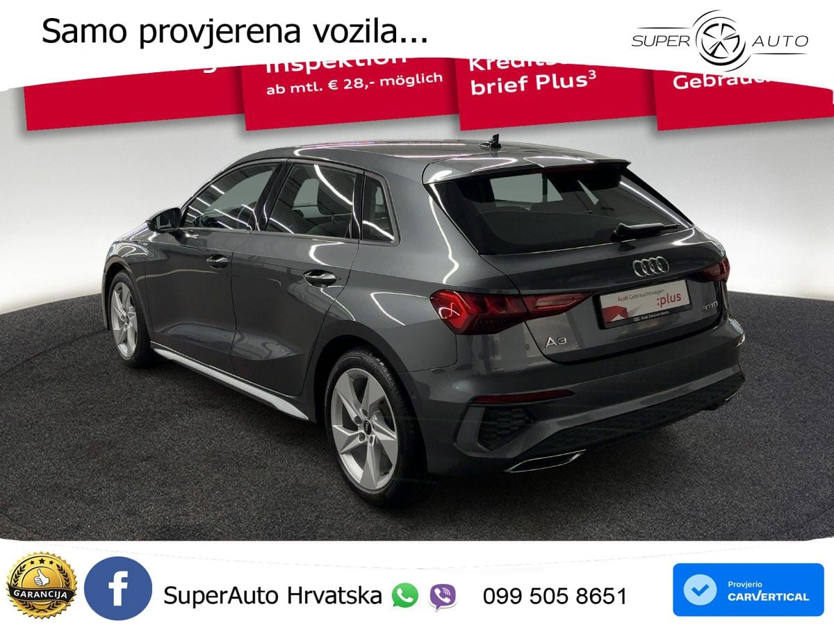 Audi A3 30 TDI (116 KS) S line LED+GR SJED+ACC