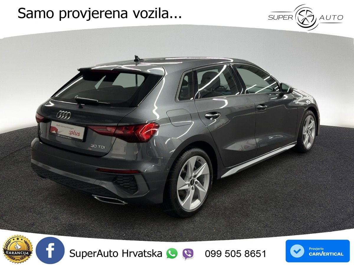 Audi A3 30 TDI (116 KS) S line LED+GR SJED+ACC