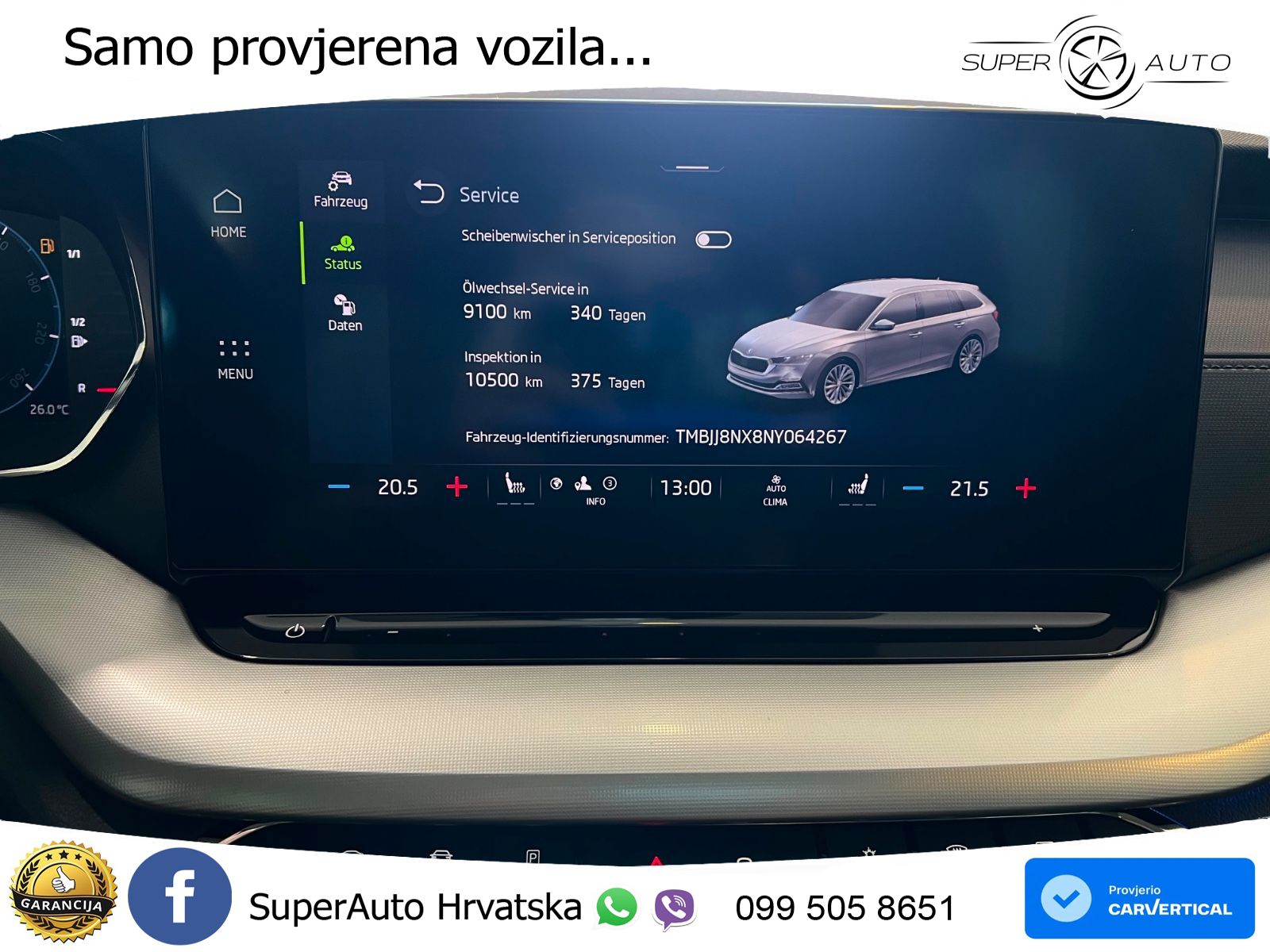 Škoda Octavia Combi 2.0 TDI (150 KS) DSG LED+GR SJED+ACC