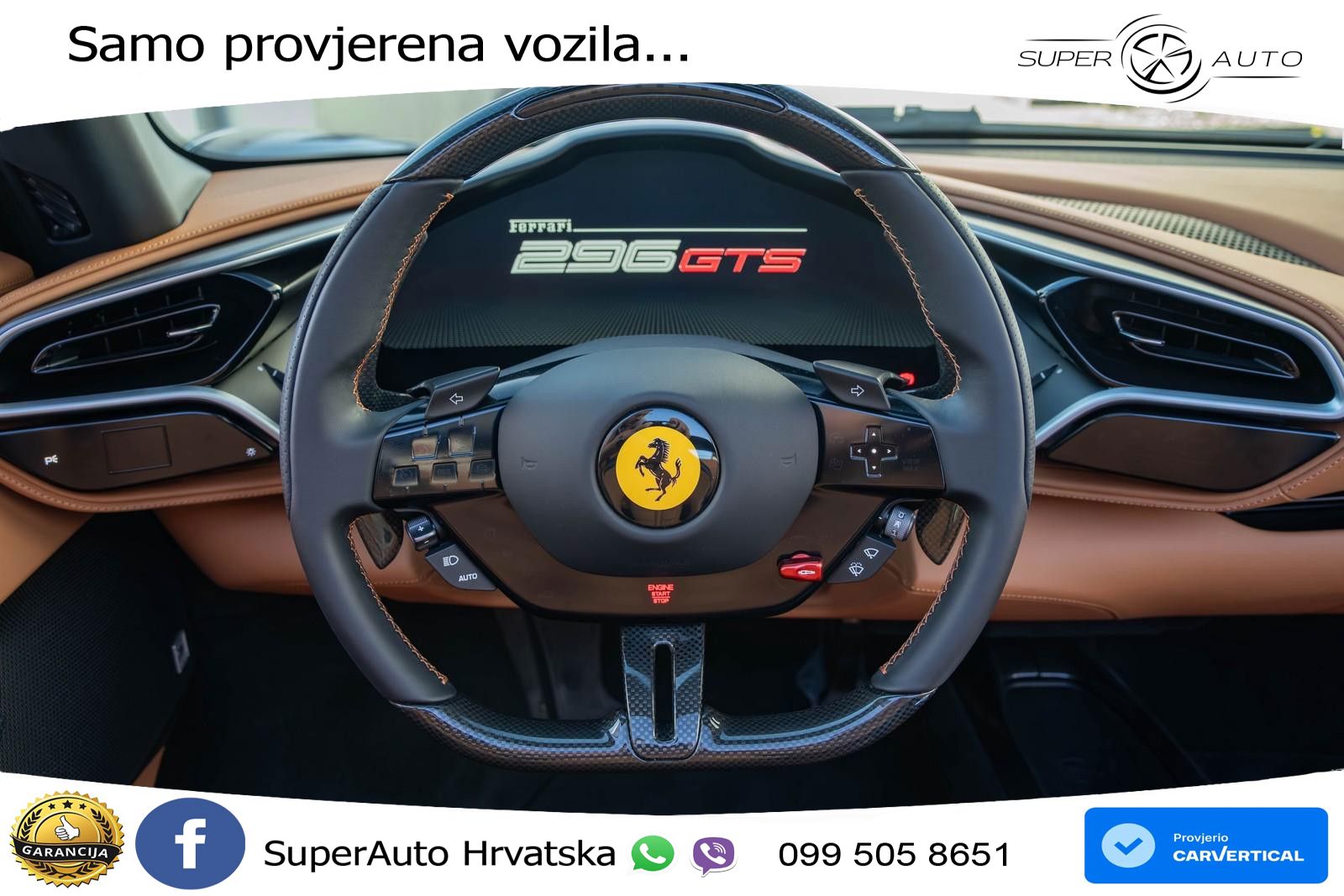 Ferrari 296 GTS 3.0 V6 (830 KS) F1 DCT