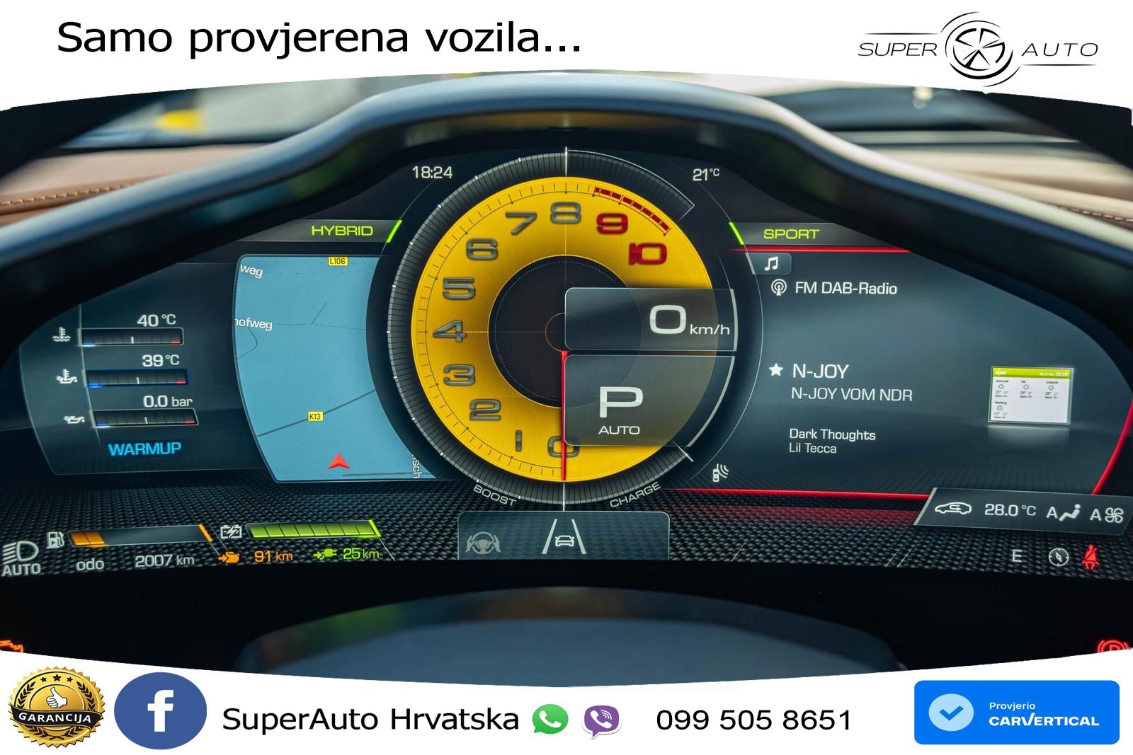 Ferrari 296 GTS 3.0 V6 (830 KS) F1 DCT