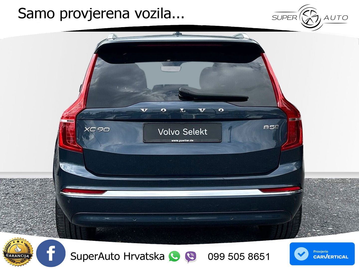 Volvo XC90 2.0 B5 Diesel AWD Automatic ACC+HEAD+4xGR SJED+360+PANO