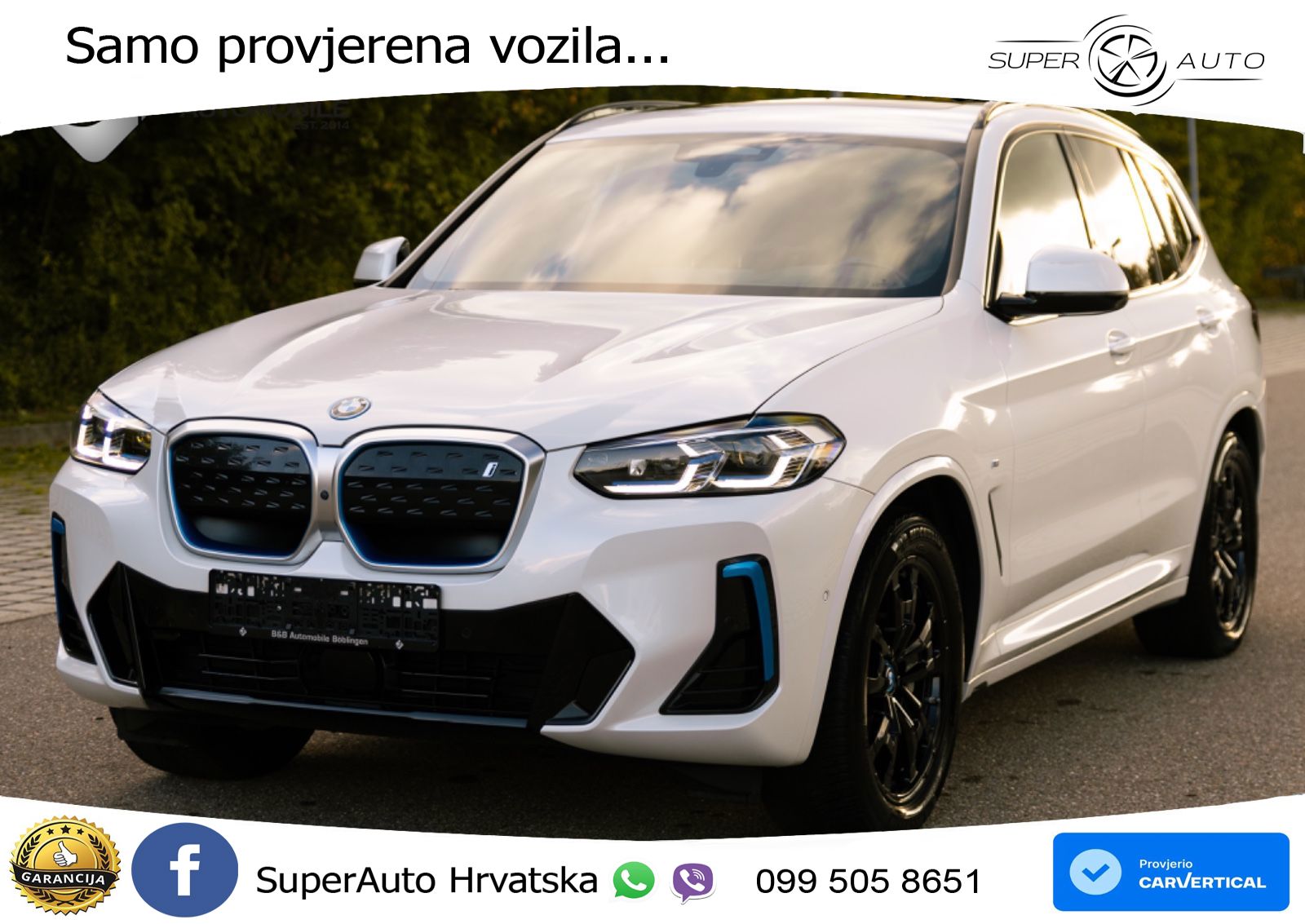 BMW iX3 80 kWh (286 KS) LED+GR SJED+ACC