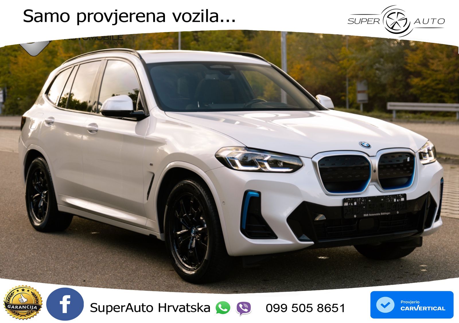 BMW iX3 80 kWh (286 KS) LED+GR SJED+ACC