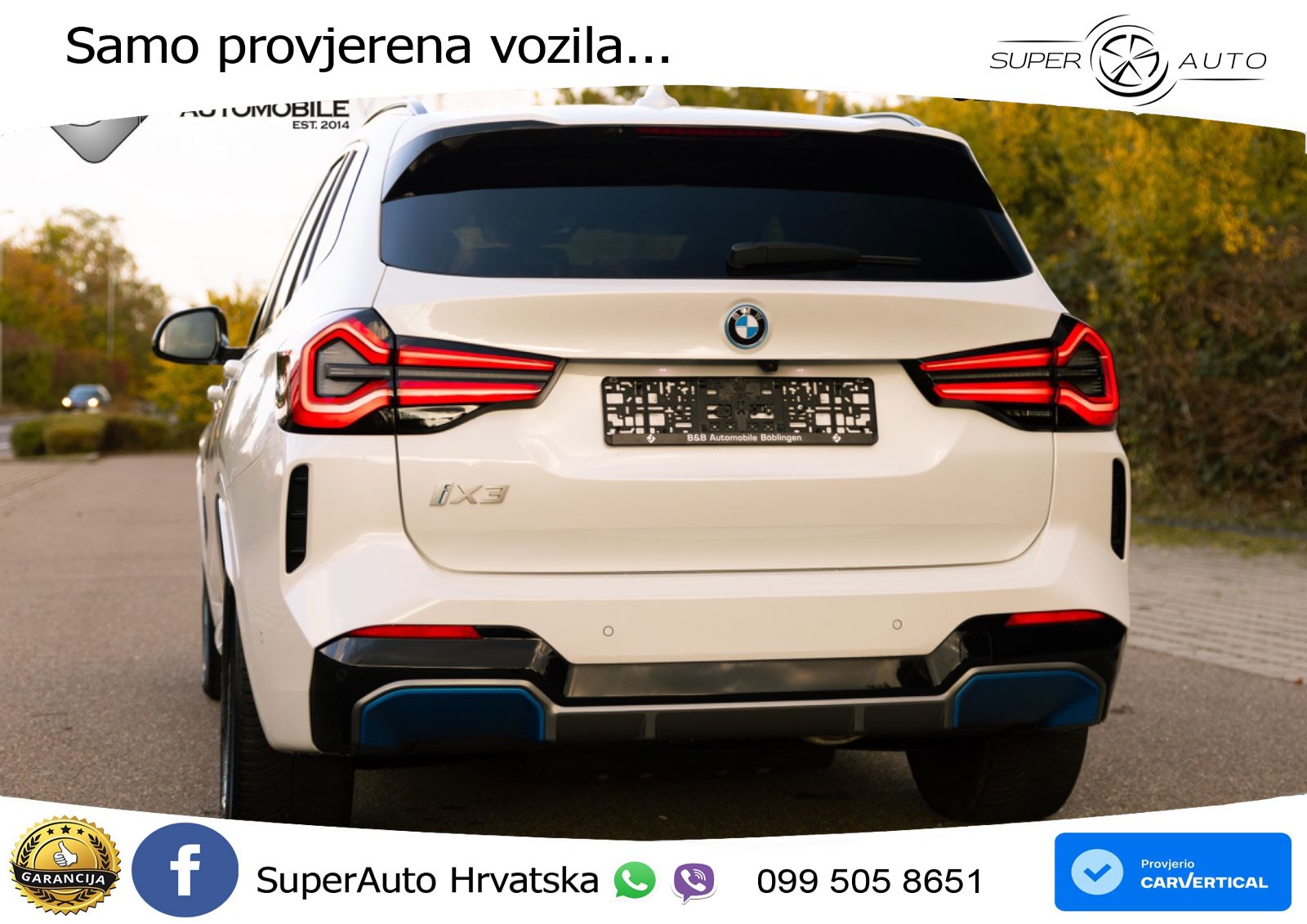BMW iX3 80 kWh (286 KS) LED+GR SJED+ACC