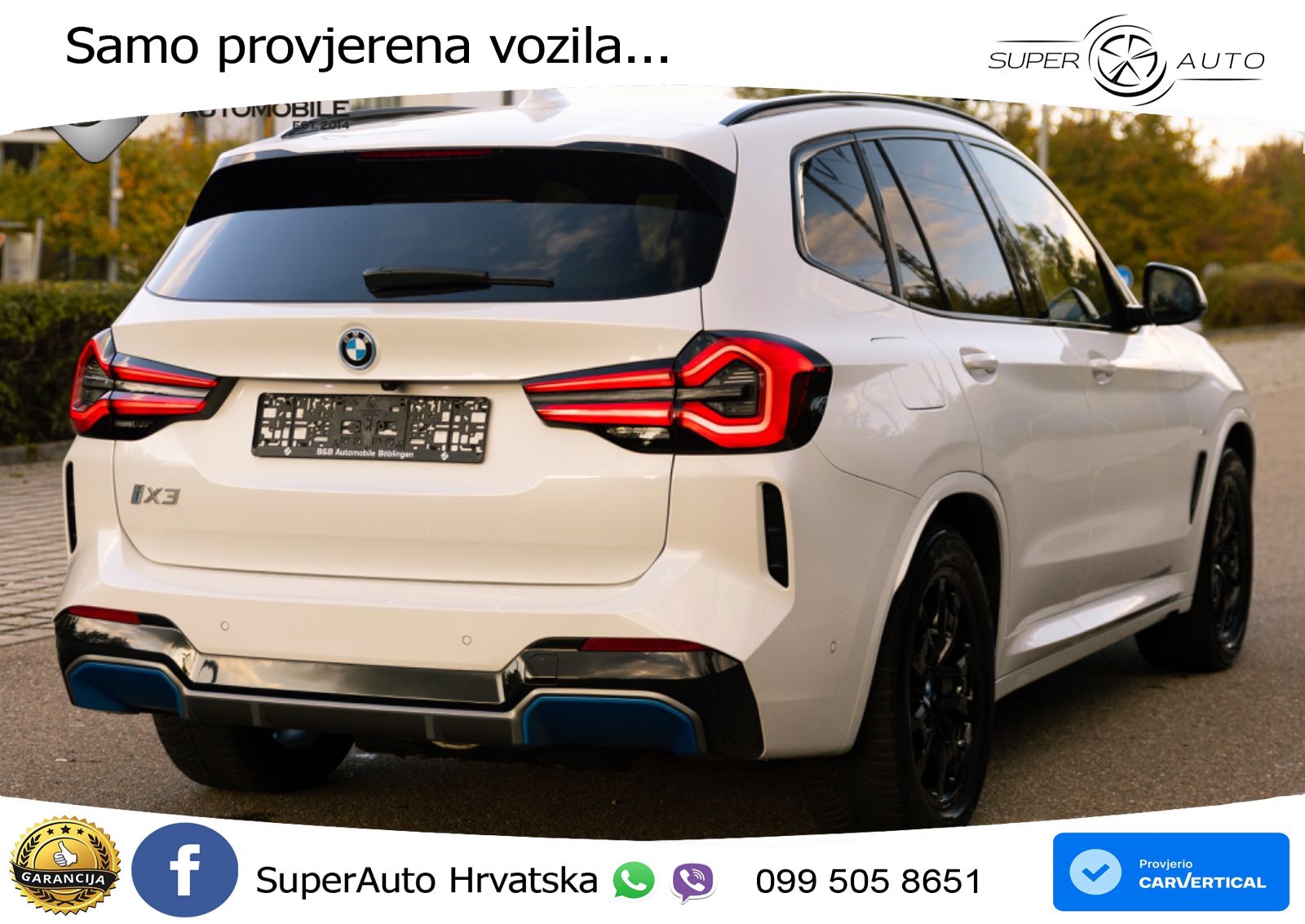 BMW iX3 80 kWh (286 KS) LED+GR SJED+ACC