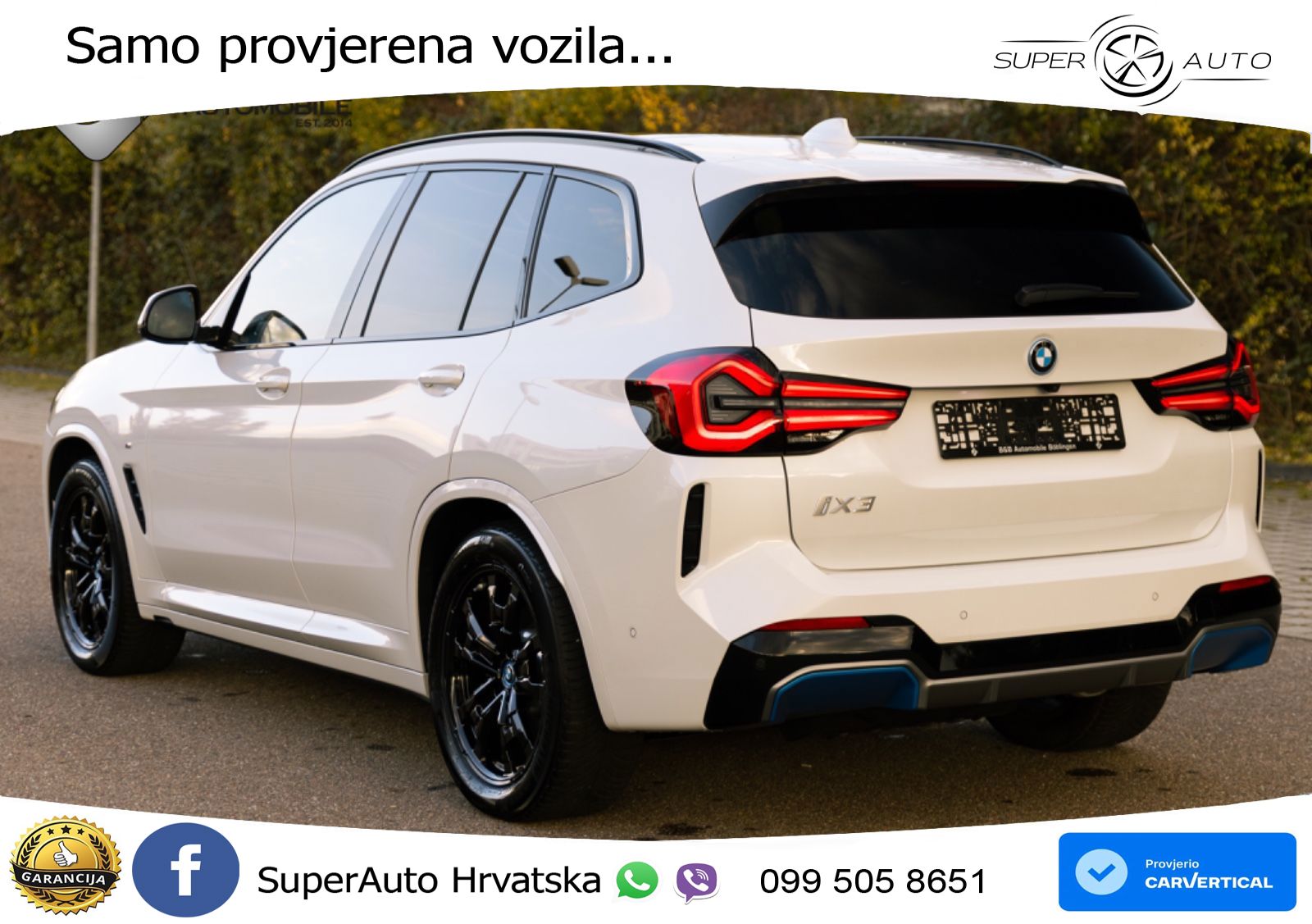 BMW iX3 80 kWh (286 KS) LED+GR SJED+ACC