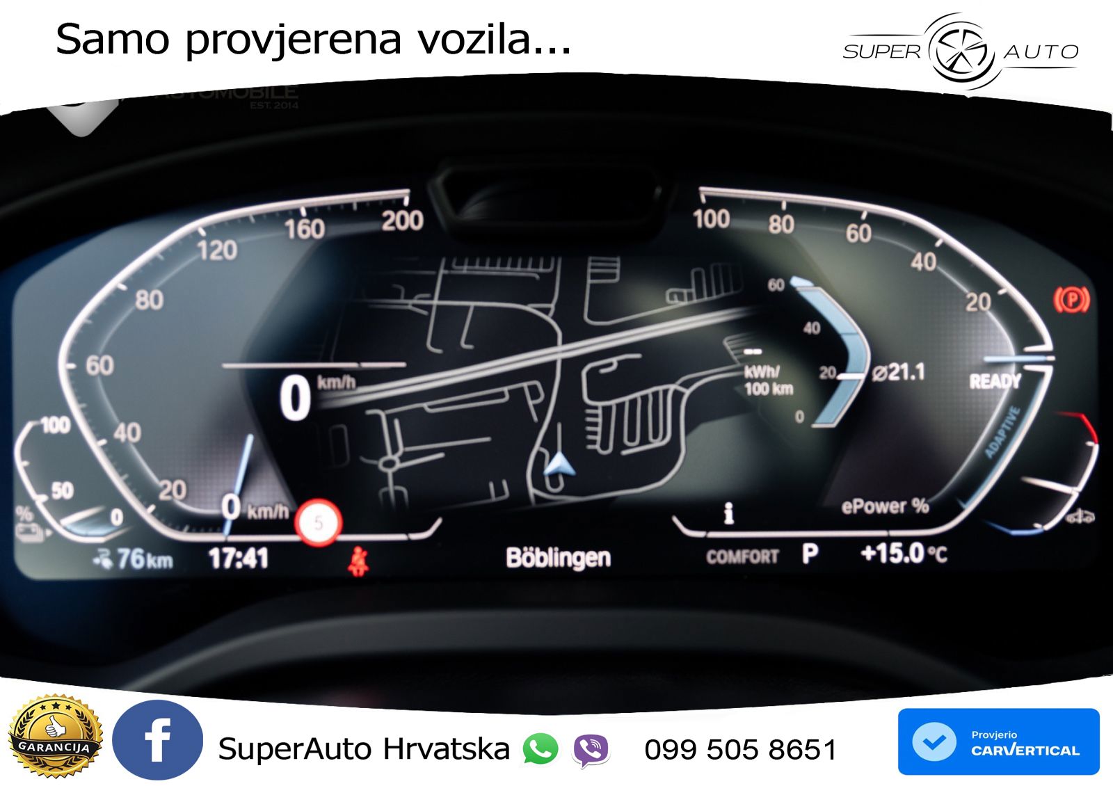 BMW iX3 80 kWh (286 KS) LED+GR SJED+ACC