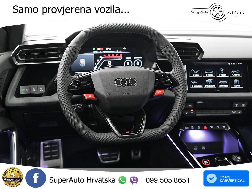 Audi RS3 Sedan 2.5 TFSI (400 KS) quattro S tronic MATRIX+GR SJED+KAM