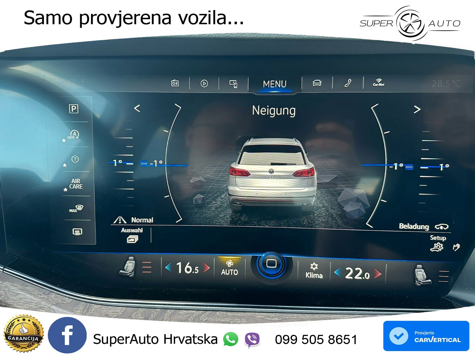 Volkswagen Touareg 3.0 V6 TDI (231 KS) 4MOTION Tiptronic ZRAČNI+ACC+4xGR SJED+KAM
