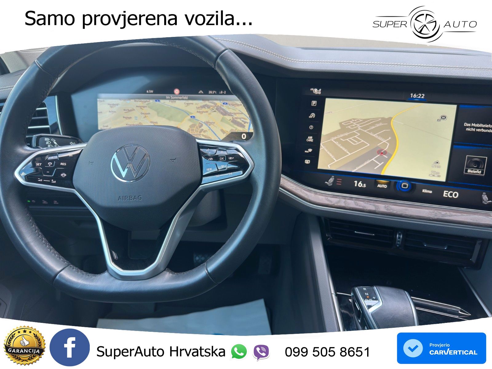 Volkswagen Touareg 3.0 V6 TDI (231 KS) 4MOTION Tiptronic ZRAČNI+ACC+4xGR SJED+KAM
