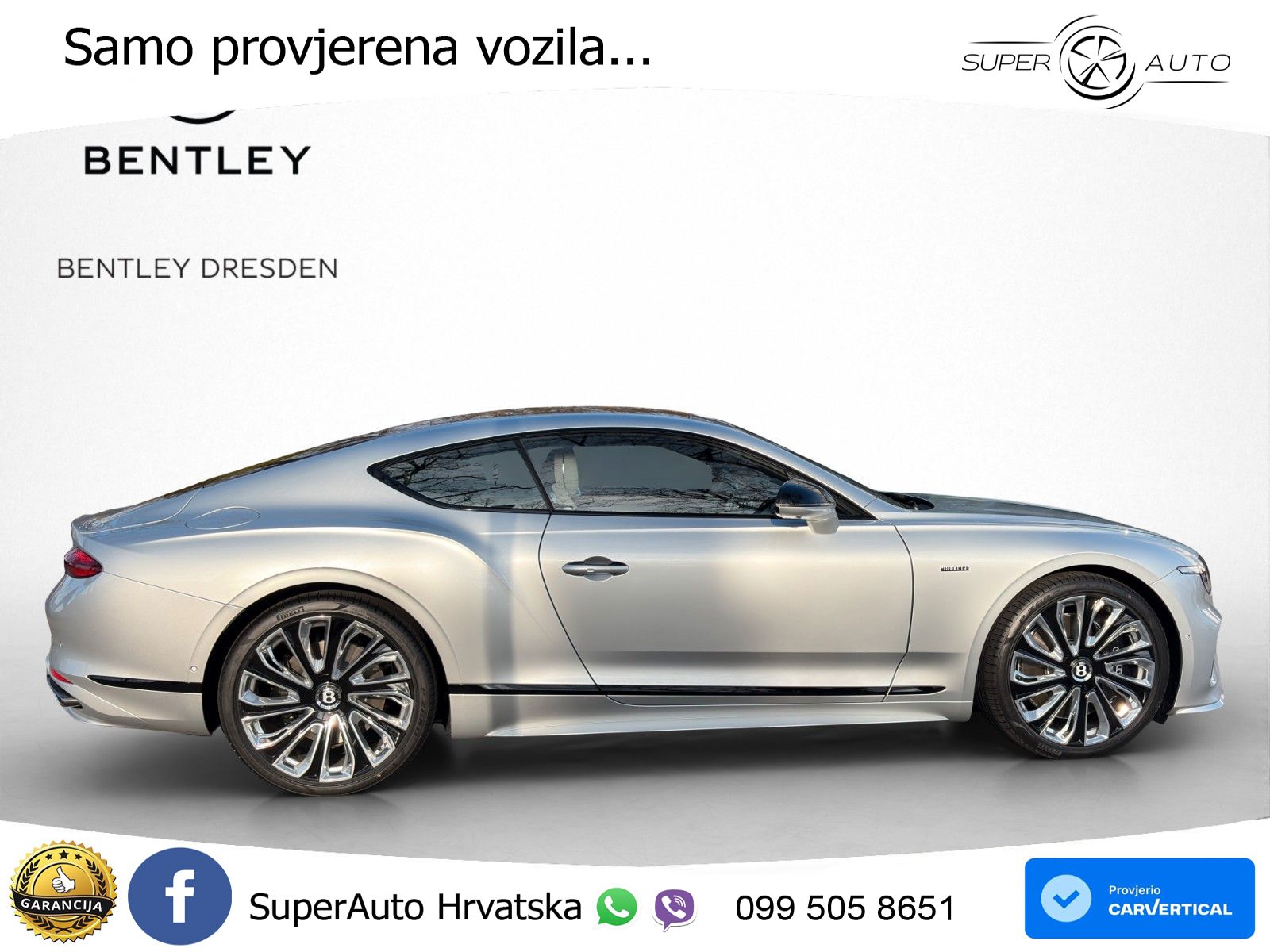 Bentley Continental GT IV 4.0 V8 TFSi (782 KS) AWD DCT ACC+HEAD+GR SJED+360+PANO