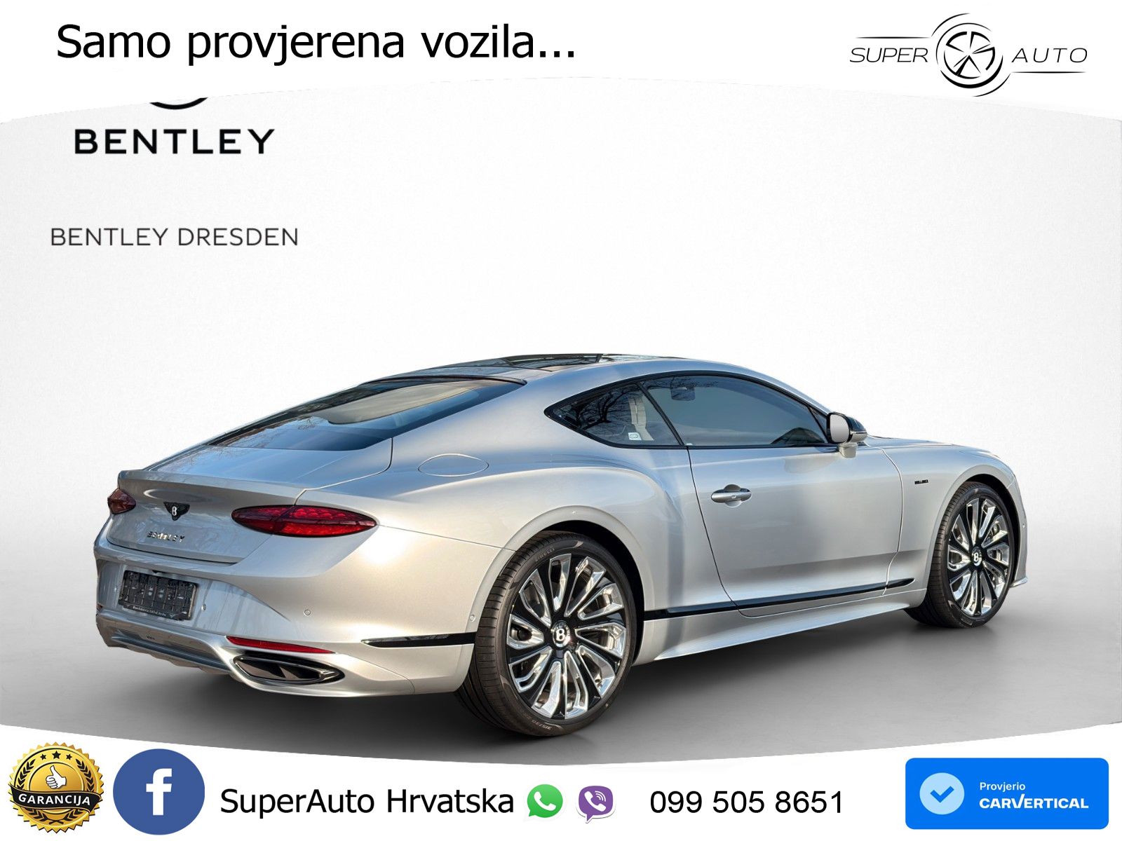 Bentley Continental GT IV 4.0 V8 TFSi (782 KS) AWD DCT ACC+HEAD+GR SJED+360+PANO