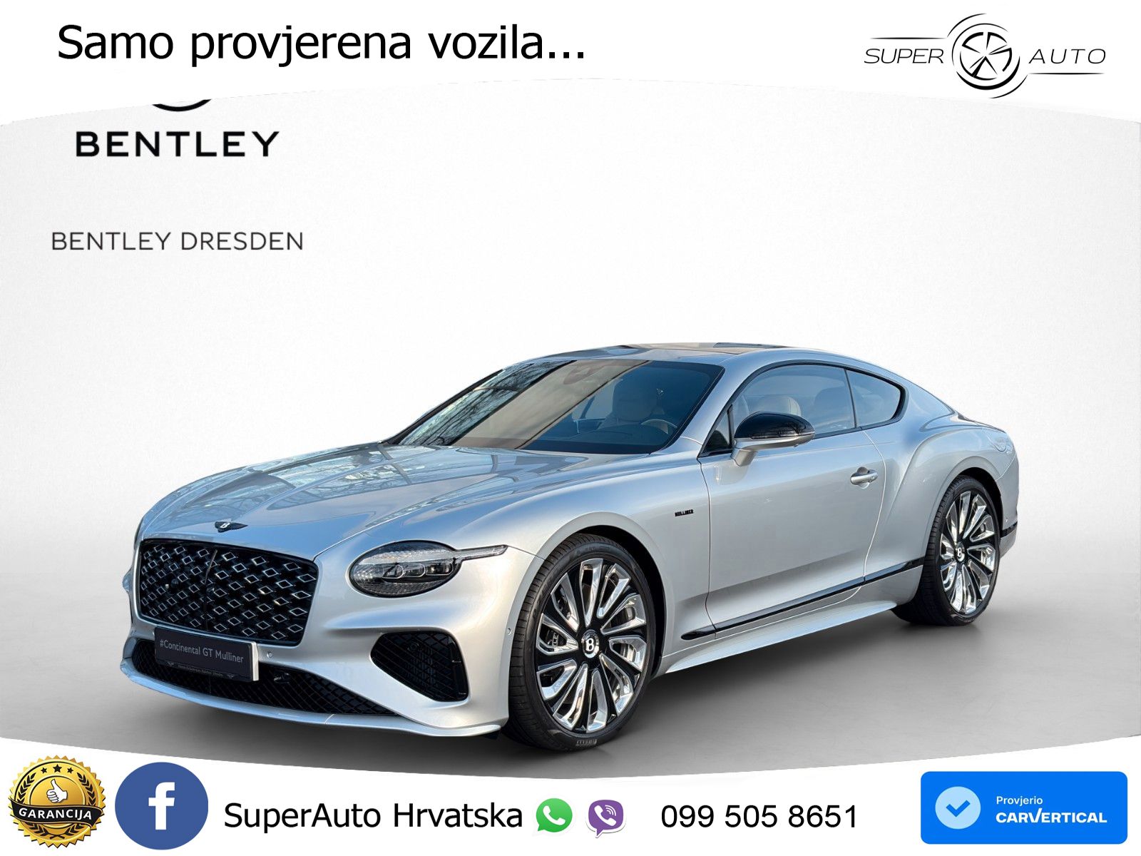 Bentley Continental GT IV 4.0 V8 TFSi (782 KS) AWD DCT ACC+HEAD+GR SJED+360+PANO