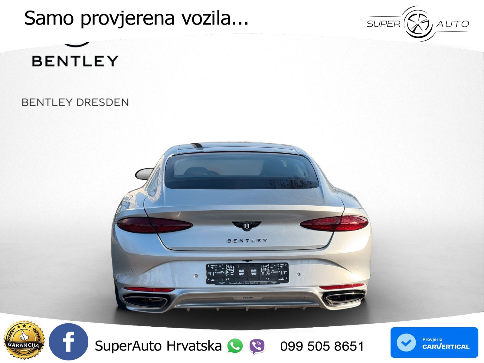Bentley Continental GT IV 4.0 V8 TFSi (782 KS) AWD DCT ACC+HEAD+GR SJED+360+PANO