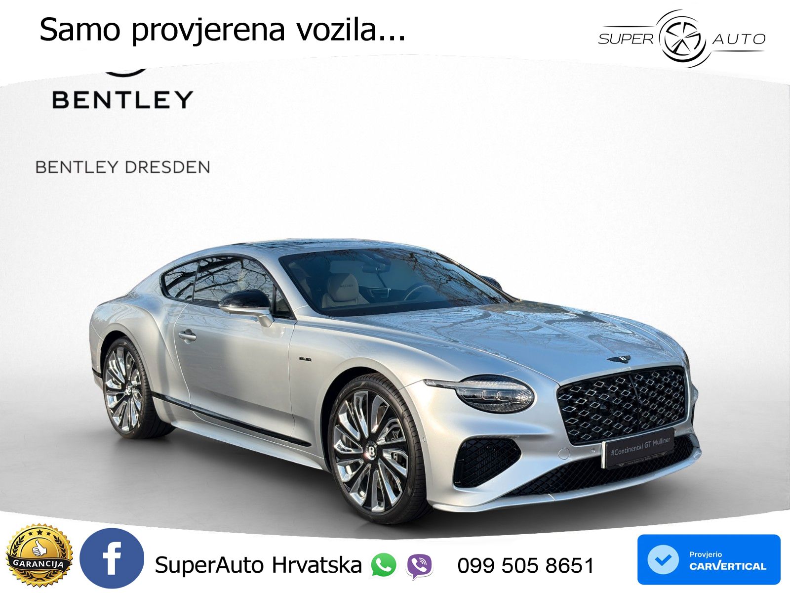 Bentley Continental GT IV 4.0 V8 TFSi (782 KS) AWD DCT ACC+HEAD+GR SJED+360+PANO