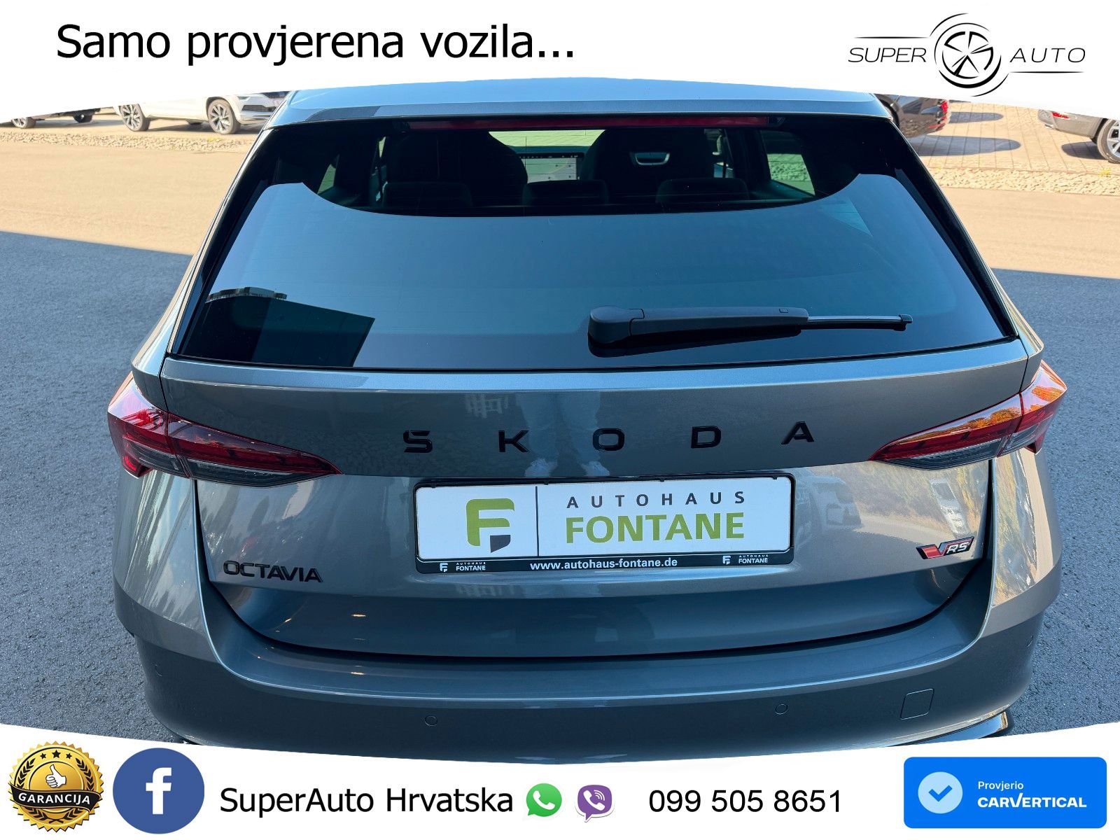 Škoda Octavia Combi RS 2.0 TSI (265 KS) DSG MATRIX+GR SJED+KAM