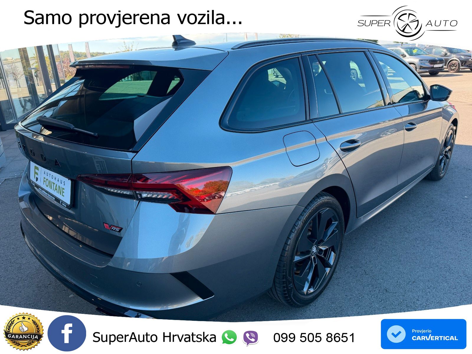 Škoda Octavia Combi RS 2.0 TSI (265 KS) DSG MATRIX+GR SJED+KAM