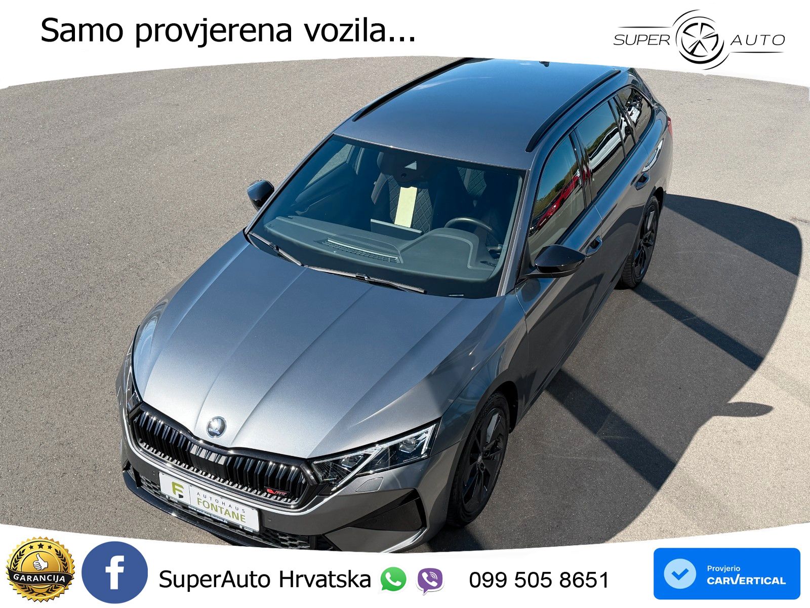 Škoda Octavia Combi RS 2.0 TSI (265 KS) DSG MATRIX+GR SJED+KAM