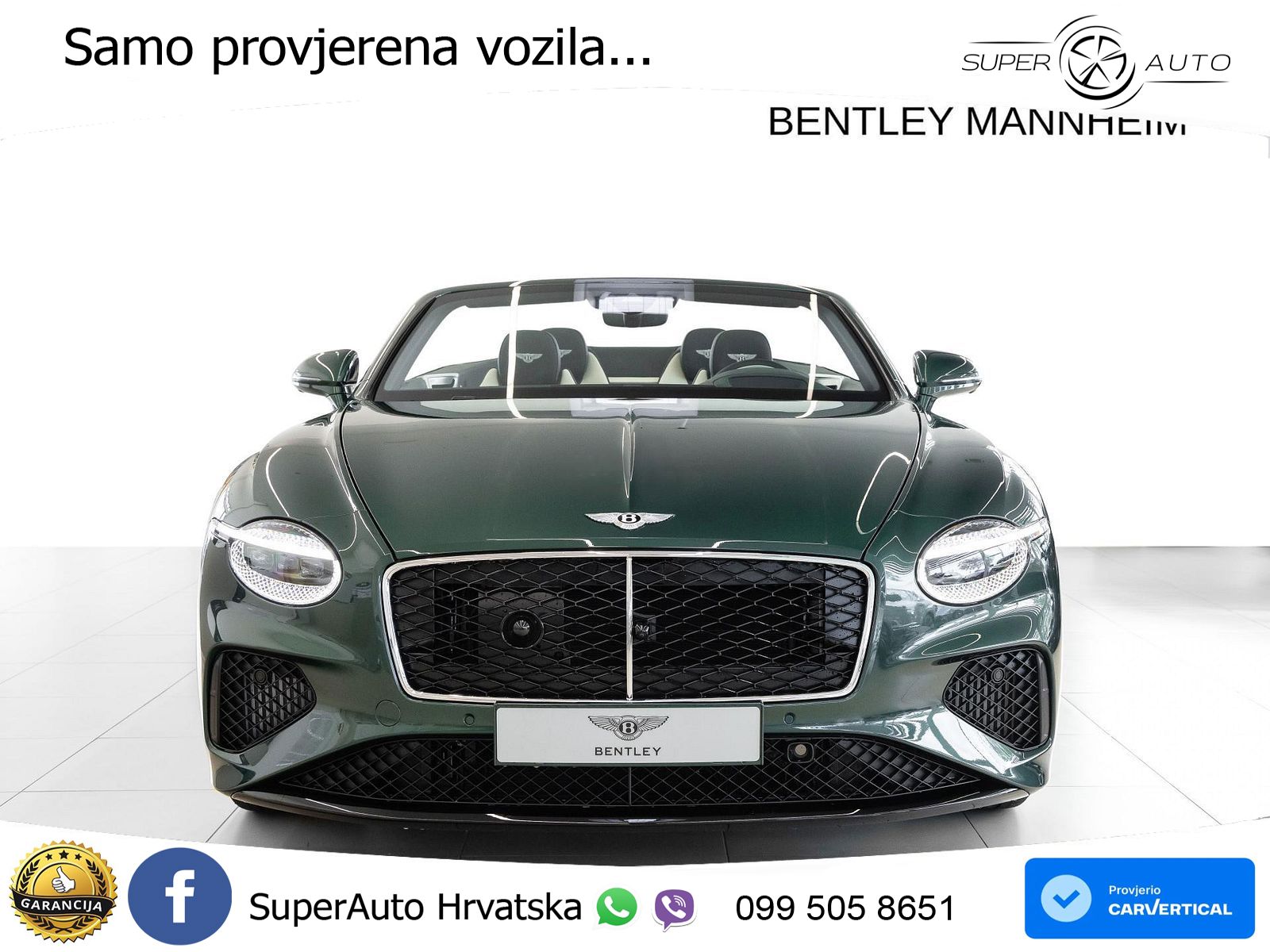 Bentley Continental GTC IV 4.0 V8 TFSi (680 KS) AWD DCT ZRAČNI+ACC+GR SJED+KAM