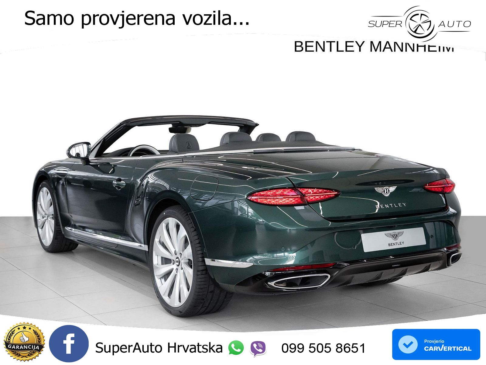 Bentley Continental GTC IV 4.0 V8 TFSi (680 KS) AWD DCT ZRAČNI+ACC+GR SJED+KAM