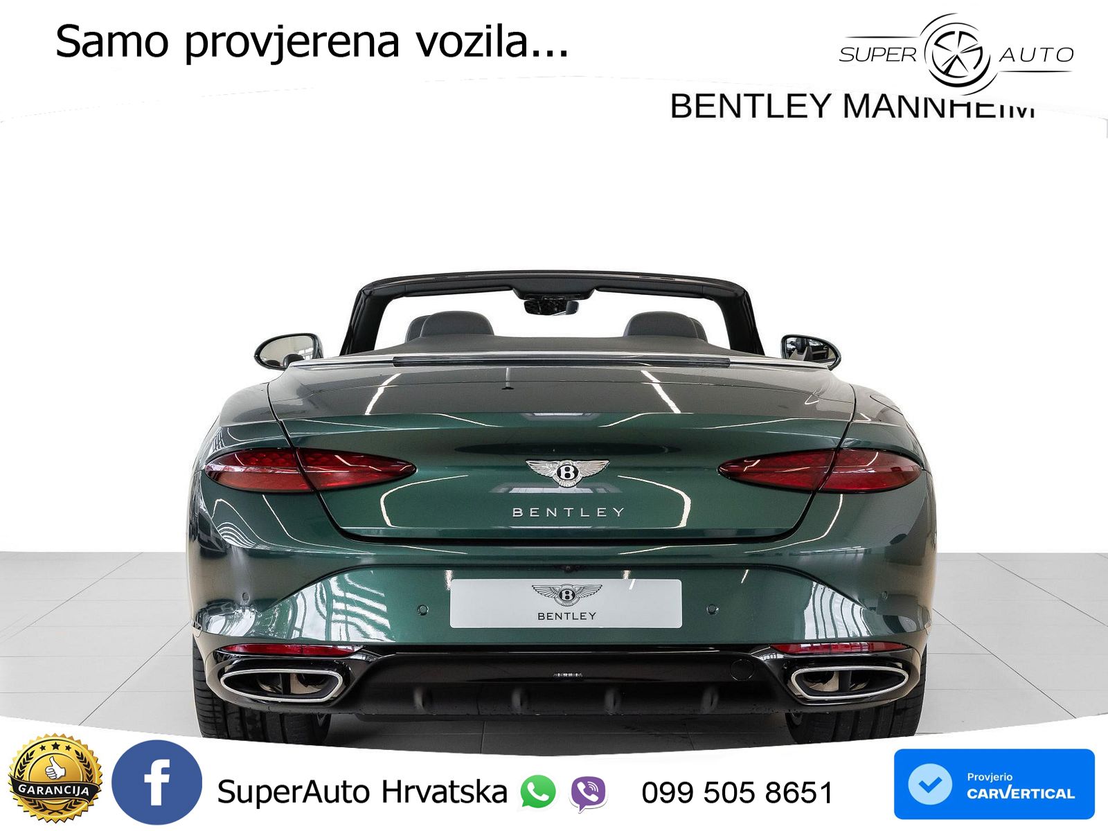 Bentley Continental GTC IV 4.0 V8 TFSi (680 KS) AWD DCT ZRAČNI+ACC+GR SJED+KAM