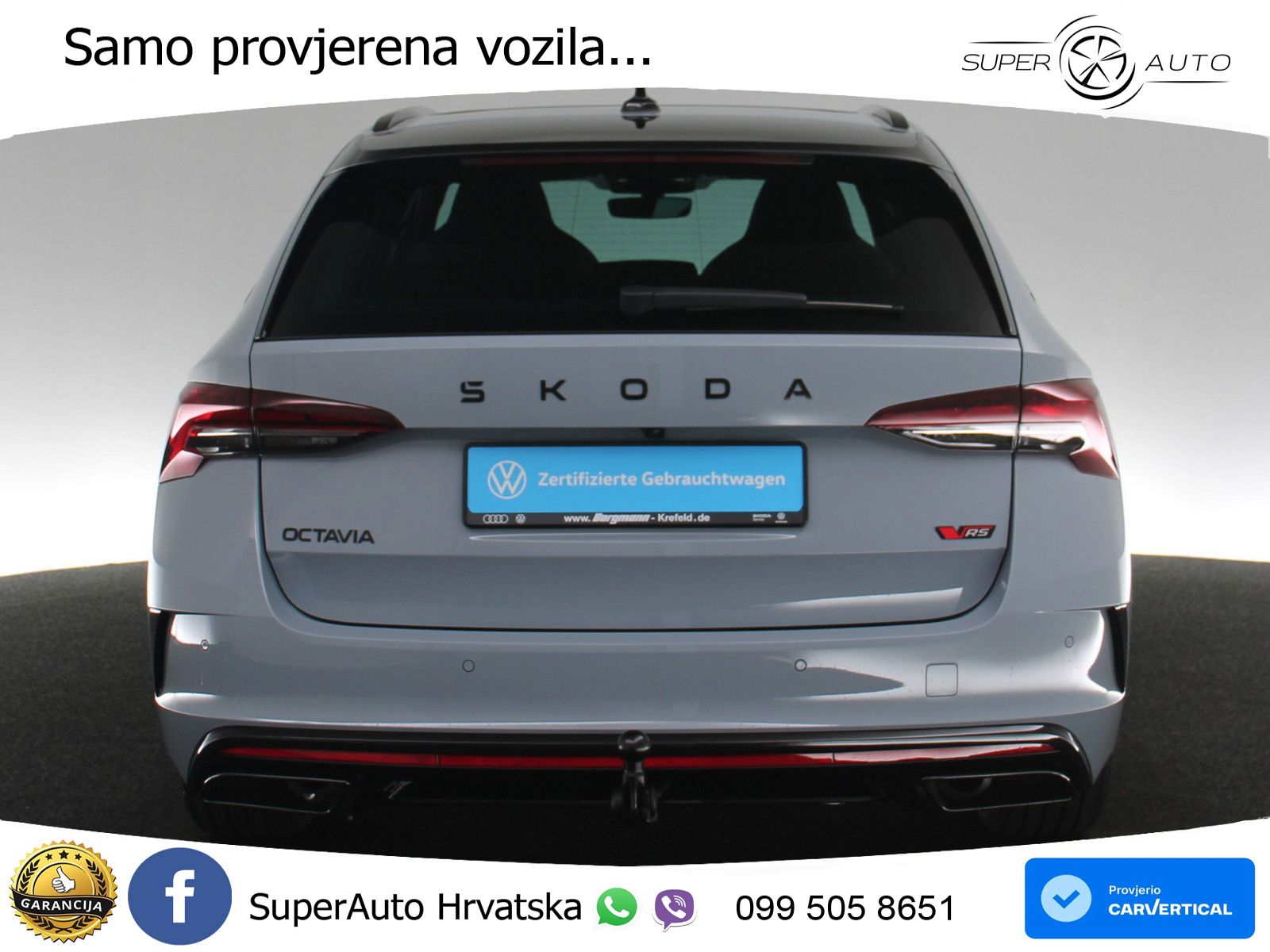 Škoda Octavia Combi RS 2.0 TSI (265 KS) DSG LED+GR SJED+ACC
