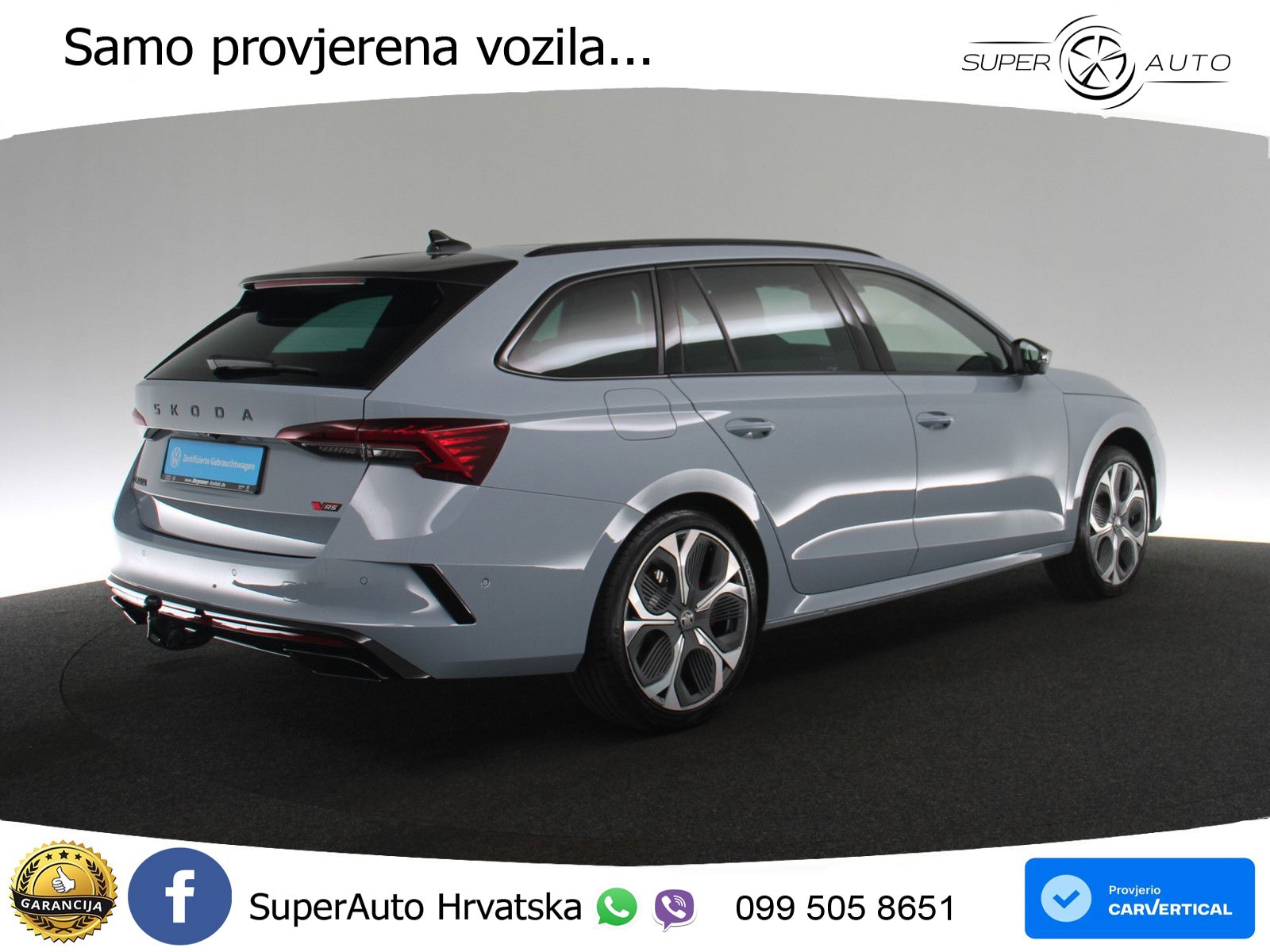 Škoda Octavia Combi RS 2.0 TSI (265 KS) DSG LED+GR SJED+ACC