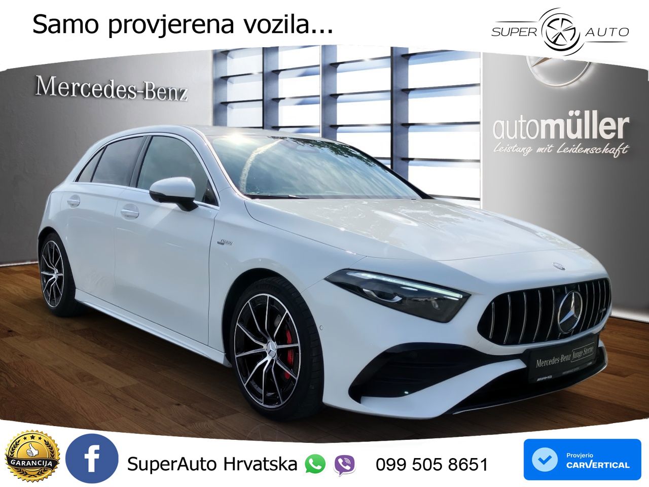 Mercedes-Benz AMG A 35 4MATIC AMG SPEEDSHIFT DCT LED+GR SJED+ACC