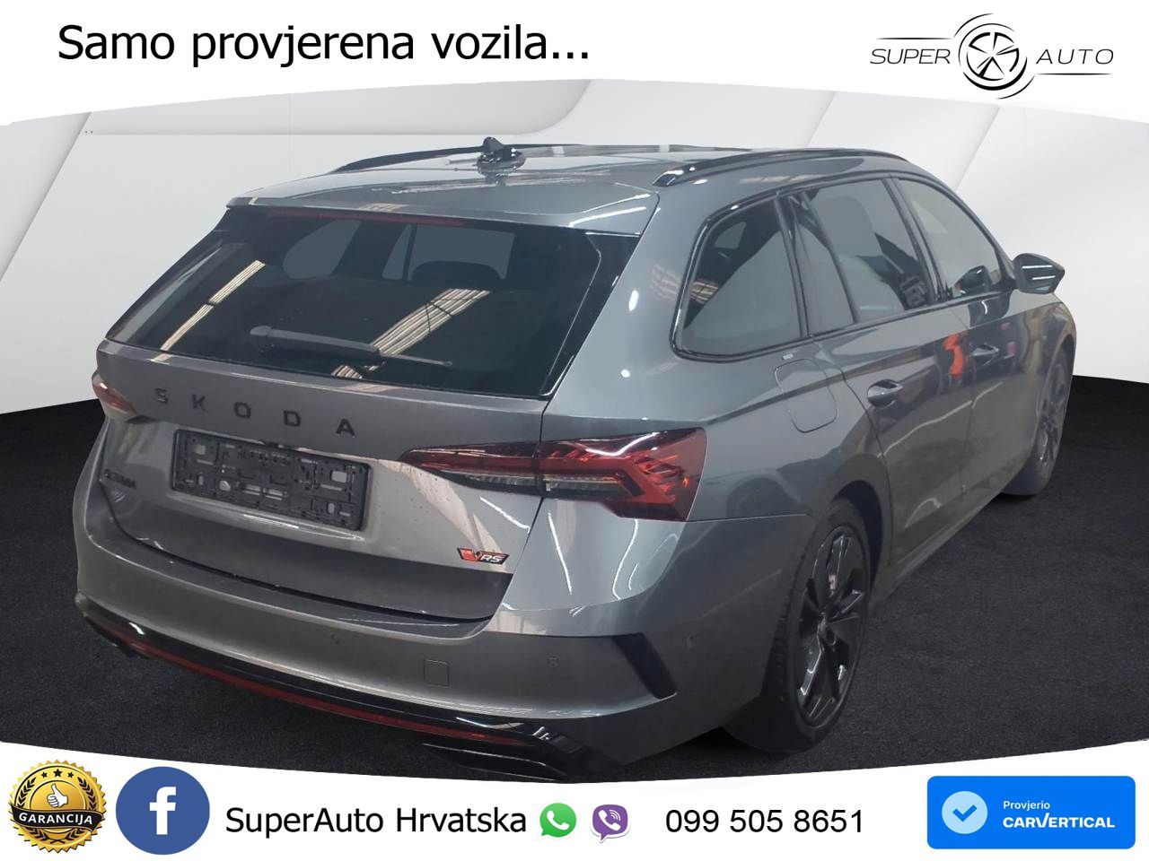 Škoda Octavia Combi RS 2.0 TSI (265 KS) DSG LED+GR SJED+ACC
