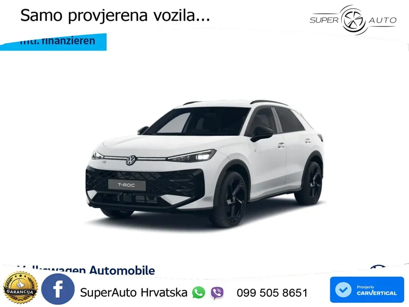 Volkswagen T-Roc 1.5 eTSI (150 KS)  DSG R-Line LED+GR SJED+ACC