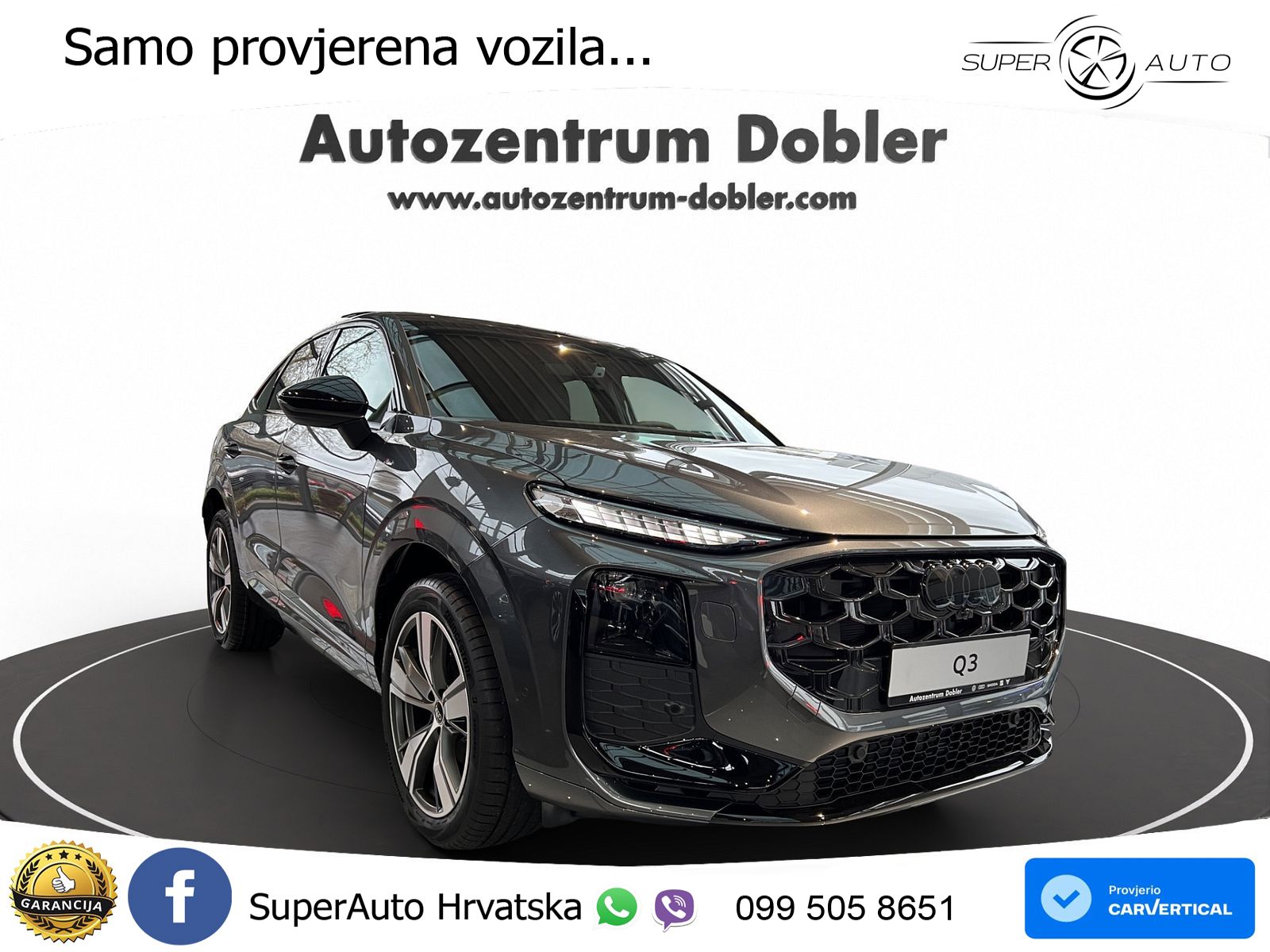 Audi Q3 III Sportback 1.5 TFSI (150 KS) S tronic 2x S line LED+GR SJED+ACC
