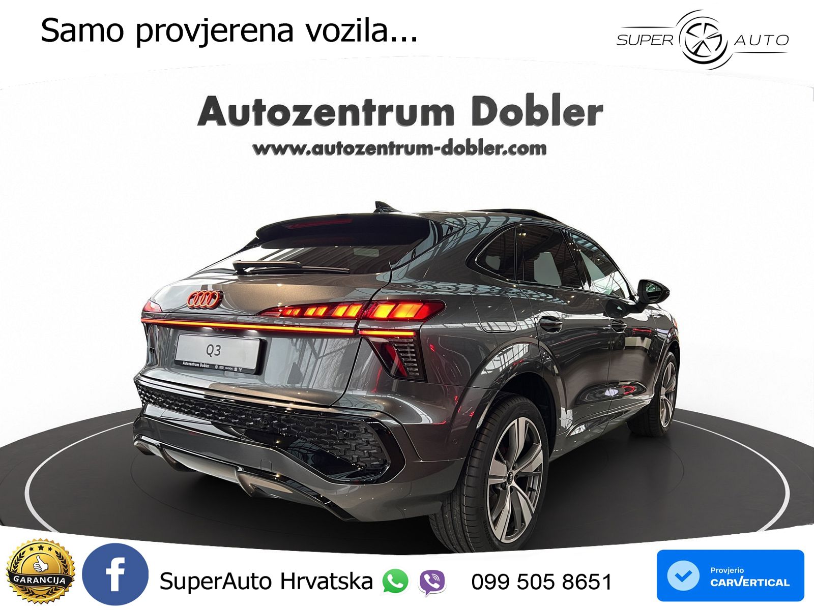 Audi Q3 III Sportback 1.5 TFSI (150 KS) S tronic 2x S line LED+GR SJED+ACC