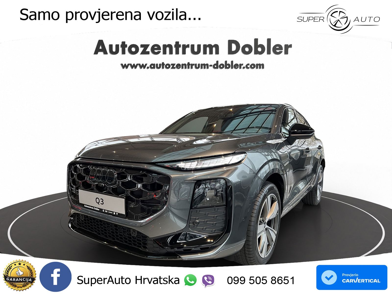 Audi Q3 III Sportback 1.5 TFSI (150 KS) S tronic 2x S line LED+GR SJED+ACC
