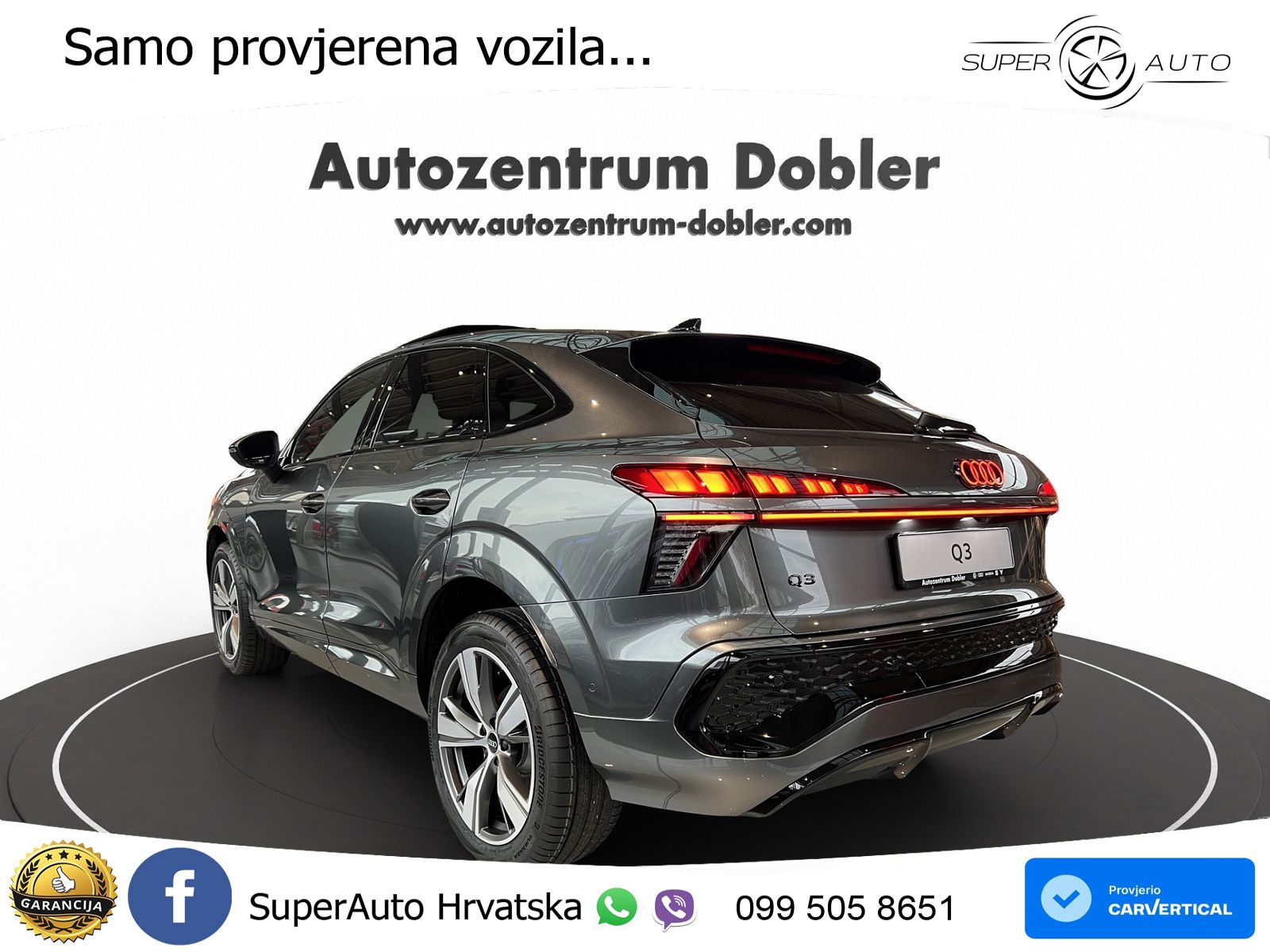 Audi Q3 III Sportback 1.5 TFSI (150 KS) S tronic 2x S line LED+GR SJED+ACC