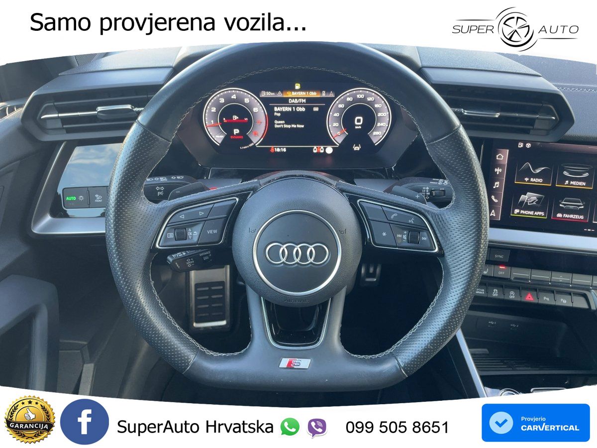 Audi A3 35 TFSI (150 KS) S tronic S line LED+GR SJED+ACC