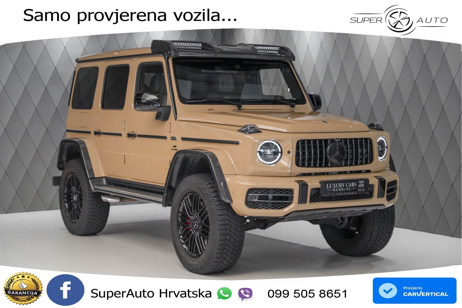 Mercedes AMG G 63 Long V8 (585 KS) 4MATIC 9G-TRONIC AMG SPEEDSHIFT TCT LED+GR SJED+ACC