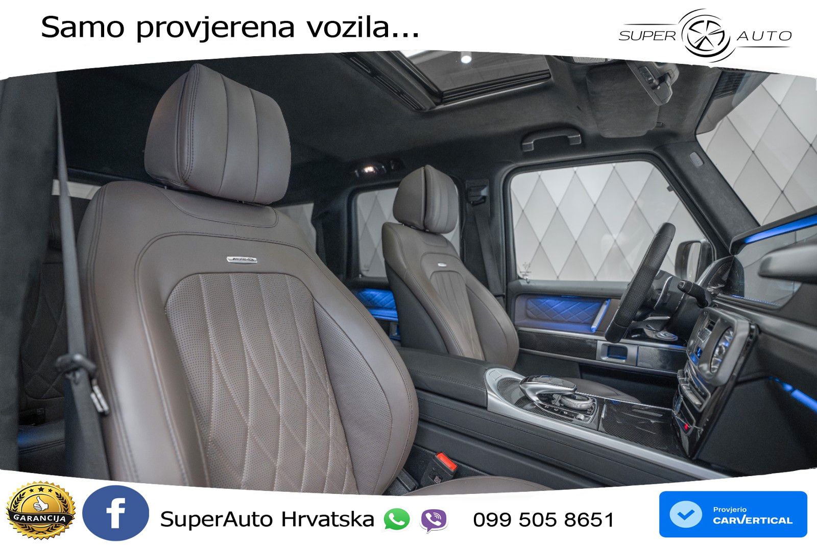 Mercedes AMG G 63 Long V8 (585 KS) 4MATIC 9G-TRONIC AMG SPEEDSHIFT TCT LED+GR SJED+ACC