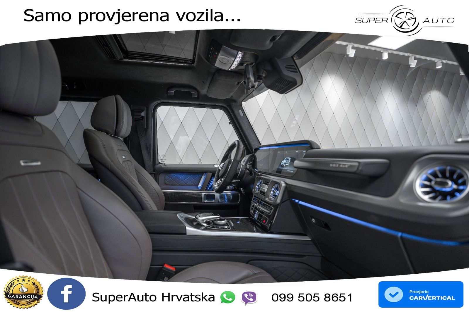 Mercedes AMG G 63 Long V8 (585 KS) 4MATIC 9G-TRONIC AMG SPEEDSHIFT TCT LED+GR SJED+ACC