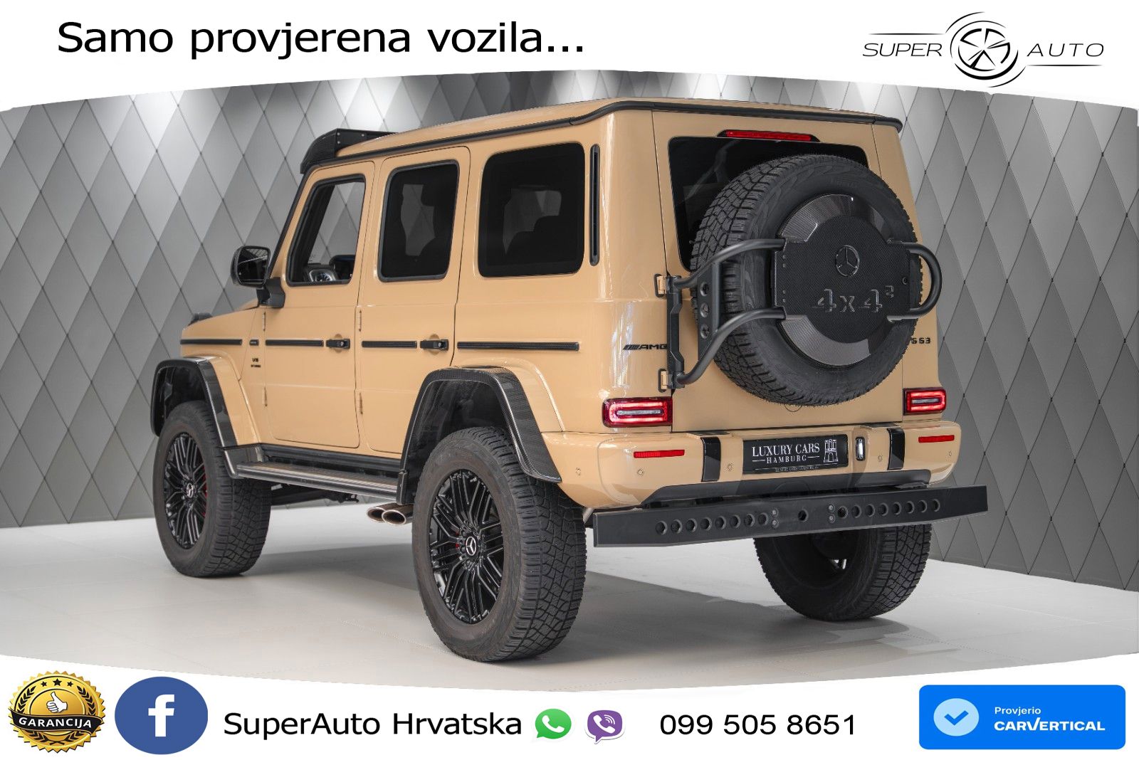 Mercedes AMG G 63 Long V8 (585 KS) 4MATIC 9G-TRONIC AMG SPEEDSHIFT TCT LED+GR SJED+ACC
