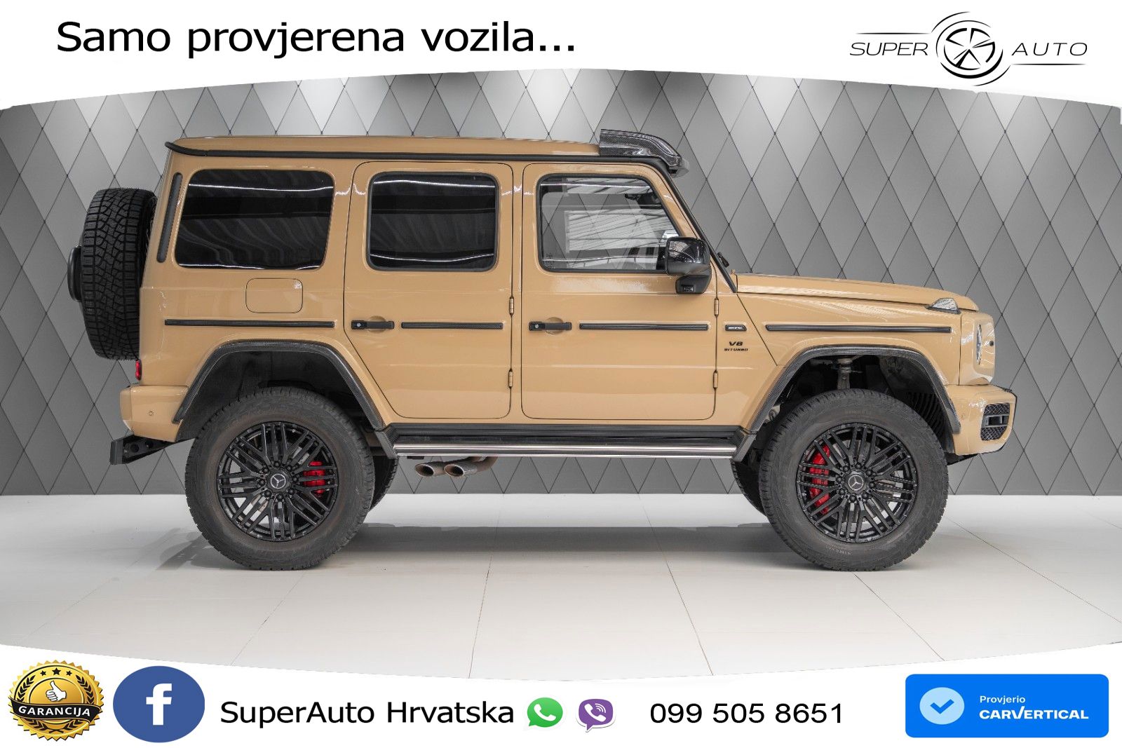 Mercedes AMG G 63 Long V8 (585 KS) 4MATIC 9G-TRONIC AMG SPEEDSHIFT TCT LED+GR SJED+ACC