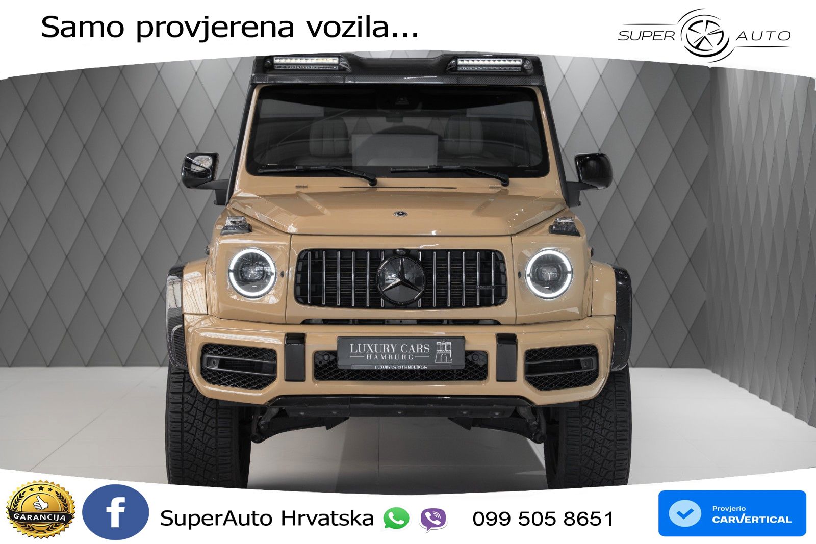 Mercedes AMG G 63 Long V8 (585 KS) 4MATIC 9G-TRONIC AMG SPEEDSHIFT TCT LED+GR SJED+ACC