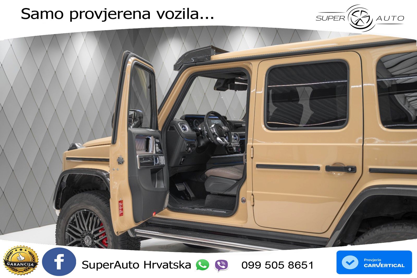 Mercedes AMG G 63 Long V8 (585 KS) 4MATIC 9G-TRONIC AMG SPEEDSHIFT TCT LED+GR SJED+ACC