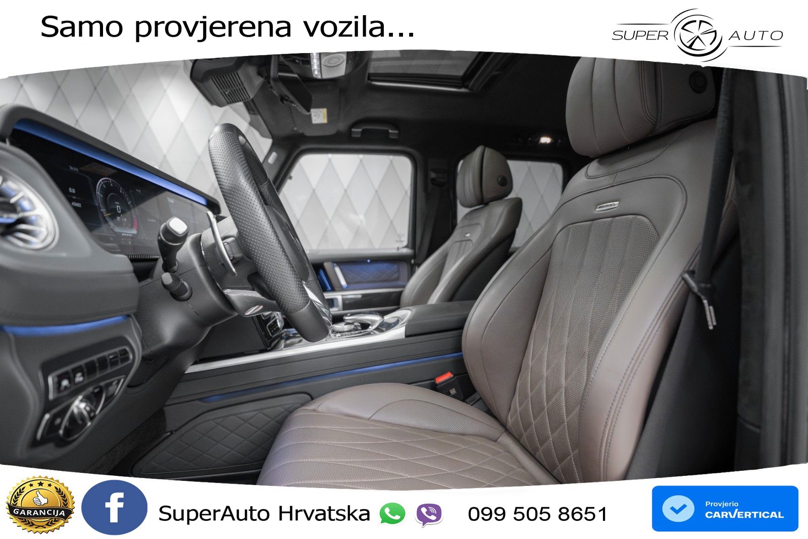 Mercedes AMG G 63 Long V8 (585 KS) 4MATIC 9G-TRONIC AMG SPEEDSHIFT TCT LED+GR SJED+ACC