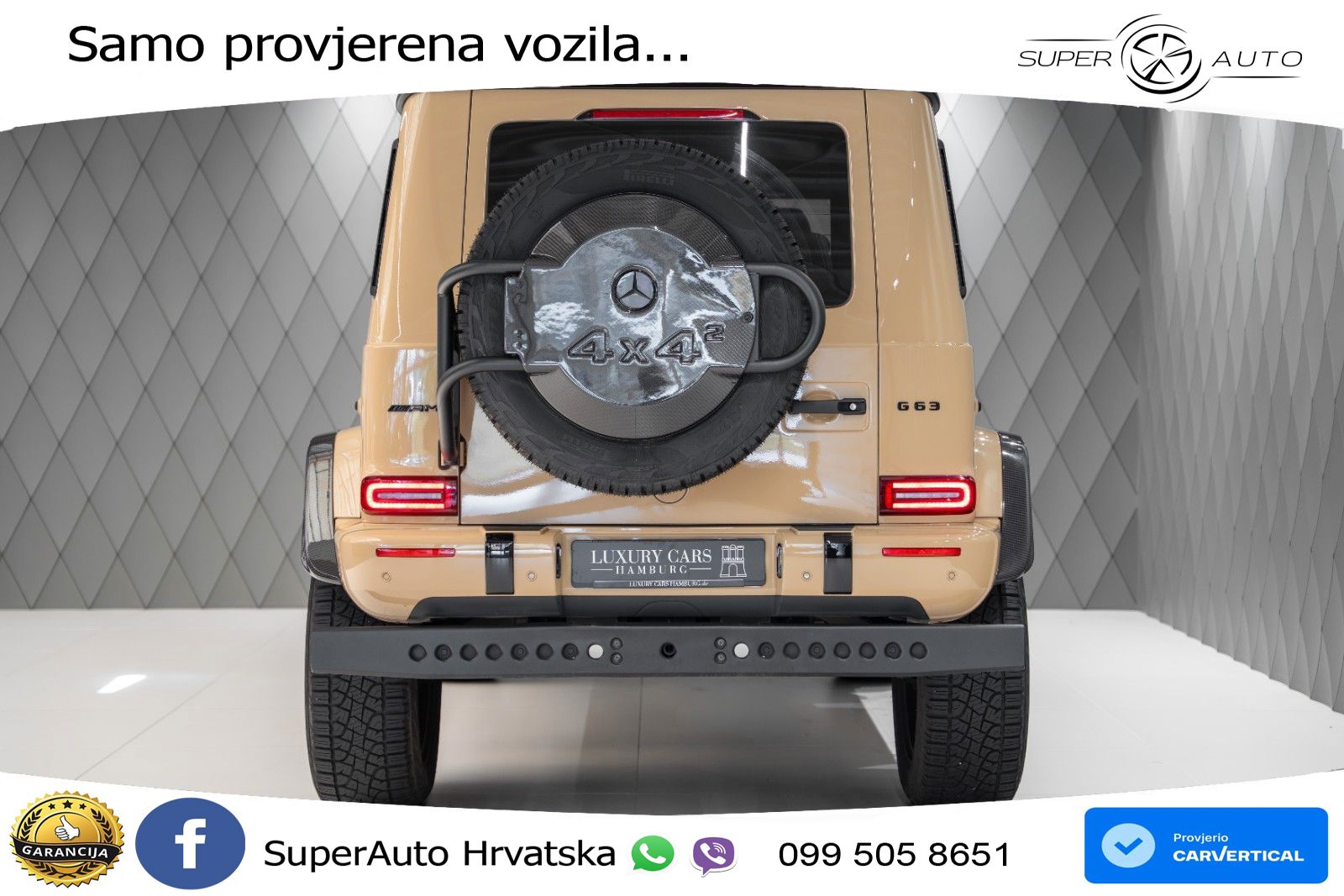 Mercedes AMG G 63 Long V8 (585 KS) 4MATIC 9G-TRONIC AMG SPEEDSHIFT TCT LED+GR SJED+ACC