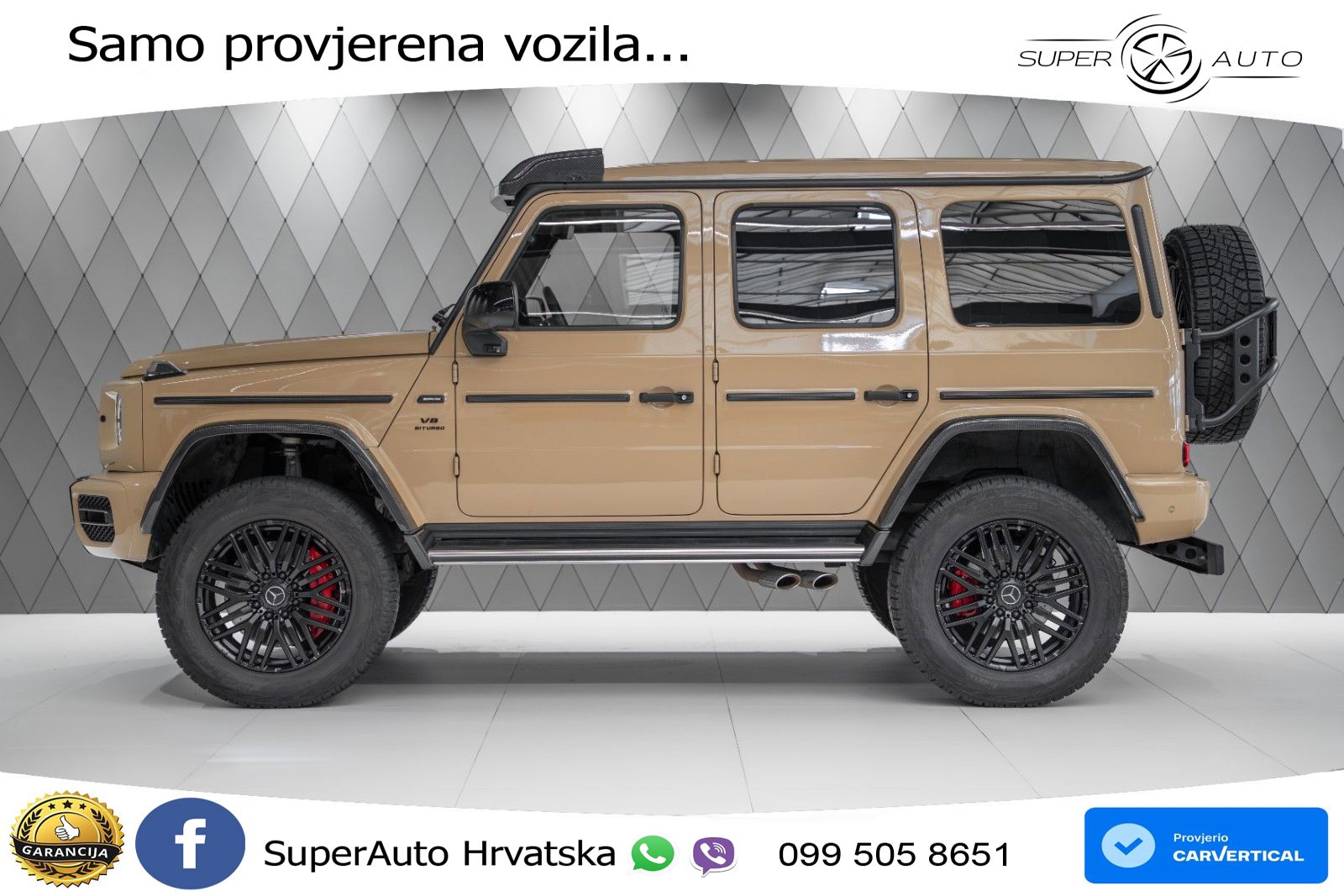 Mercedes AMG G 63 Long V8 (585 KS) 4MATIC 9G-TRONIC AMG SPEEDSHIFT TCT LED+GR SJED+ACC