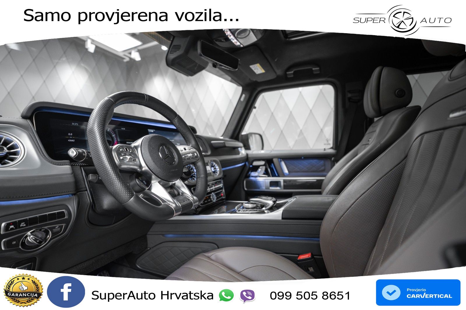 Mercedes AMG G 63 Long V8 (585 KS) 4MATIC 9G-TRONIC AMG SPEEDSHIFT TCT LED+GR SJED+ACC