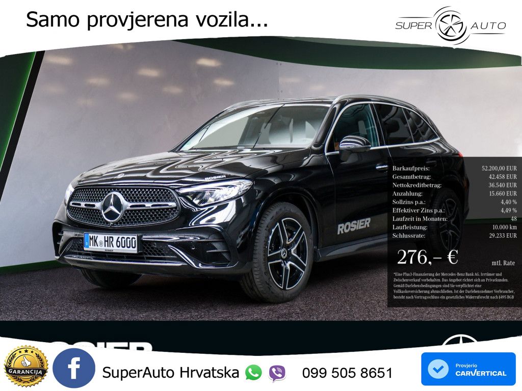 Mercedes GLC 220d (197 KS) 4MATIC 9G-TRONIC AMG LED+GR SJED+ACC