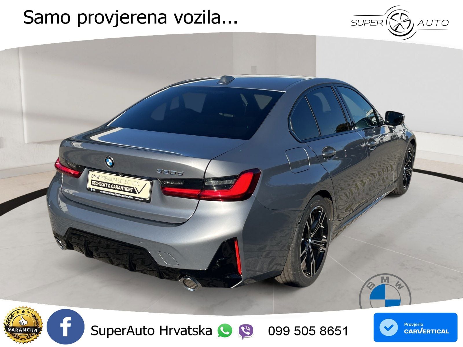 BMW 320d (190 KS) Steptronic M Sport LED+GR SJED+ACC