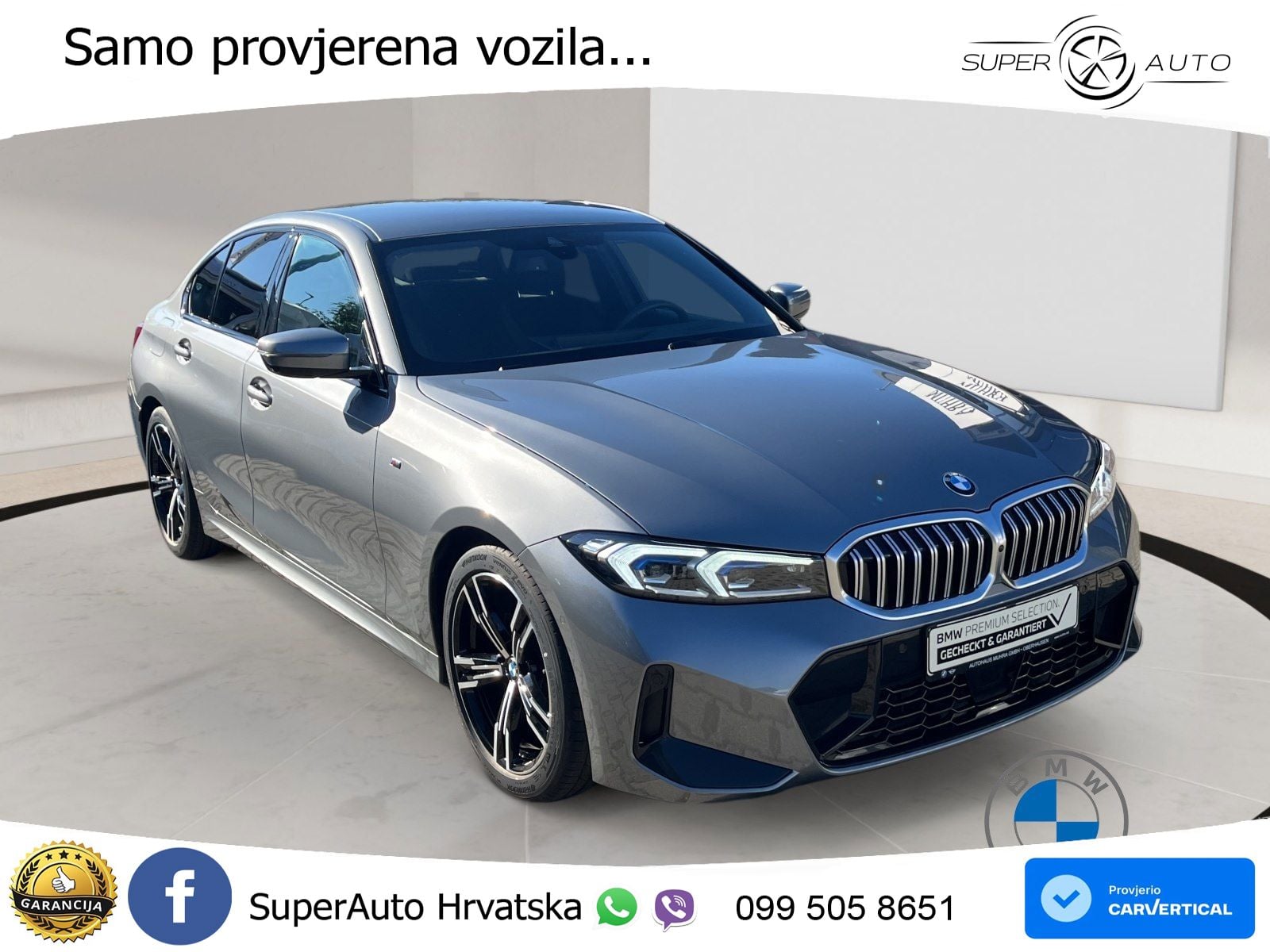 BMW 320d (190 KS) Steptronic M Sport LED+GR SJED+ACC